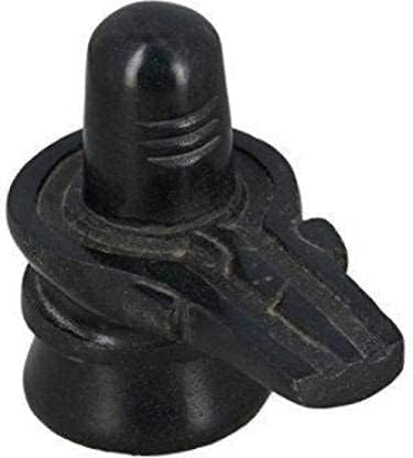 HaridwarDivine Black Marble Shiva Lingam Shivling (2 kg) 2 Kilogram Very Big Size Decorative Showpiece Decorative Showpiece - 10 inch (Marble, Black) shivling for Pooja, Black shivling