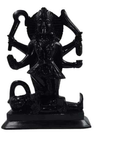 Marble Kali MATA Murti Statue for Home Temple Use ,Office Temple, Gifted Use Idol Decorative Showpiece 4.5 Inch, Black