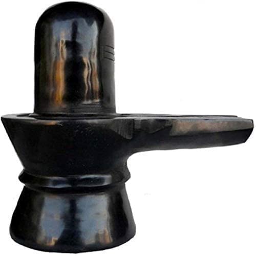 Black Stone Big Shivling || 1 kg Marble Shivling for Home Puja, Temple, Shivratri Saawan