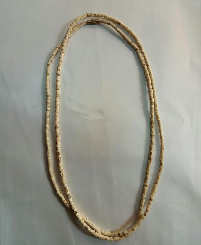 Handmade Original Neck Tulsi Beads Kanthi Mala for Men & Women (2 Round)
