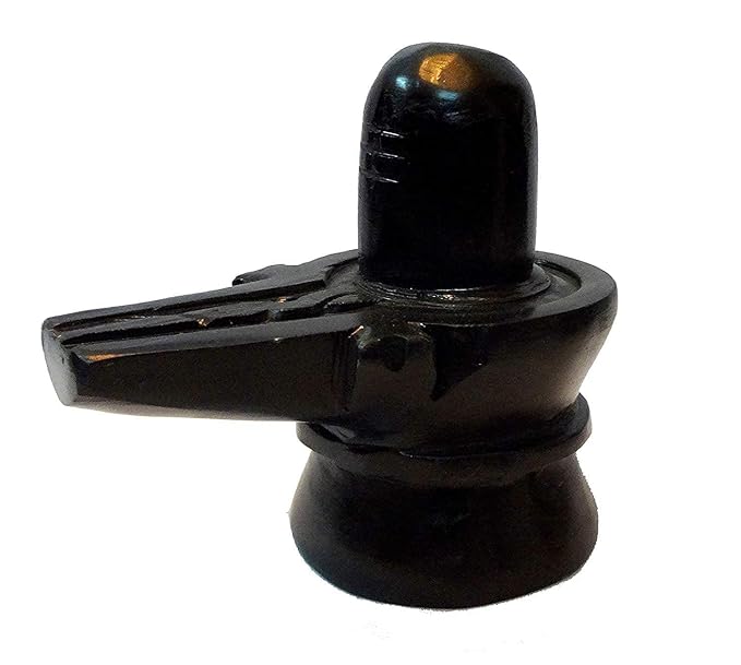 Black Stone Big Shivling || 1 kg Marble Shivling for Home Puja, Temple, Shivratri Saawan