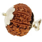 HaridwarDivine 8 Mukhi Rudraksha Nepal Original Certified Unisex Silver Pendant - Brown