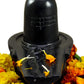 HaridwarDivine Very Large 4kg Black Marble Stone Shivlingam || Black Marble Shivling Oval Shape for Temple, Home Puja, Abhishekam